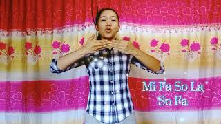 Bahay Kubo Using the Kodaly Method Solfege Hand Signs [upl. by Feriga]