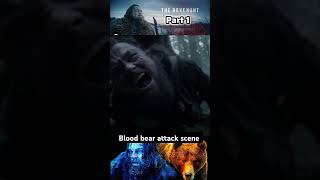 The Revenant blood bear attack scene  Leonardo DiCaprio movie hollywood shorts [upl. by Sacken193]