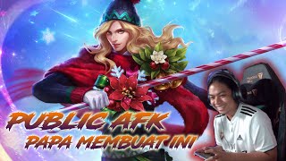 PUBLIC AFK  COMETOPAPA MEMBUAT INI  COMETOPAPA MLBB [upl. by Ahsinrac104]