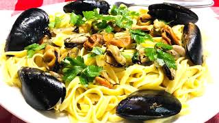 MY STYLE HOW TO MAKE PASTA WITH MUSSELS AND WHITE WINE RECIPE  Fili Fusions Kitchen [upl. by Sands633]