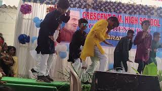 Crescent English Medium High School in kodumur DJ tillu dance [upl. by Neelasor]