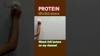 protein amino acid biomolecules biology shorts footlab classes [upl. by Adyam789]