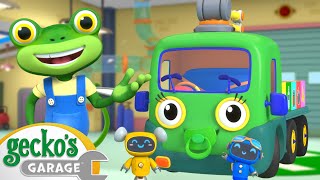 Baby Recycle Truck  Geckos Garage  Trucks For Children  Cartoons For Kids [upl. by Rambort]