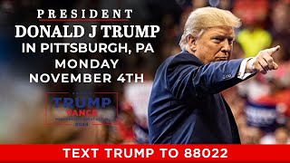 LIVE President Trump in Pittsburgh PA [upl. by Tamarra151]