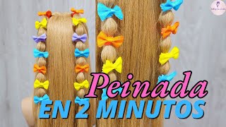 Peinada en 2 minutos peinados hairstyle [upl. by Asiole]