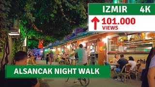 IZMIR Turkey Night Walking Tour Alsancak 4September 20214k UHD 60fps [upl. by Jacie]