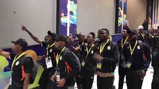 The Zimbabwean National Team Arriving to the Afcon opener in style Part 2 [upl. by Ynehteb]