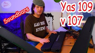 Yamaha Yas 109 vs yas107 soundbars  review and test [upl. by Nanfa]