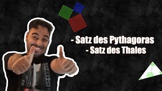 Der Satz des Pythagoras und der Satz des Thales [upl. by Dahsra]