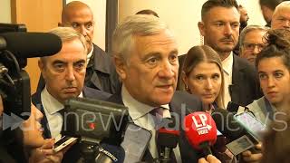 MO Tajani quotNon si può trasformare legittima manifestazione in esaltazione antisemitismoquot [upl. by Intruok]