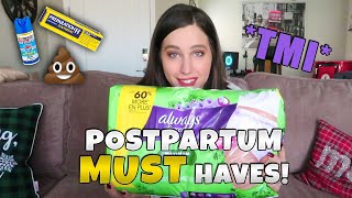 POSTPARTUM MUST HAVES TMI WARNING  Becoming Baez [upl. by Kirkpatrick]