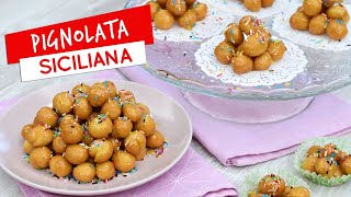 Pignolata siciliana al miele o pignoccata ricetta e consigli [upl. by Ninon]