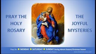 Pray the Holy Rosary The Joyful Mysteries Monday Saturday SundayAdventChristmas [upl. by Aneeg749]