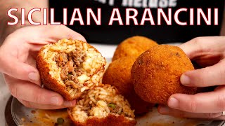 How to Make SICILIAN ARANCINI Like an Italian [upl. by Cost103]