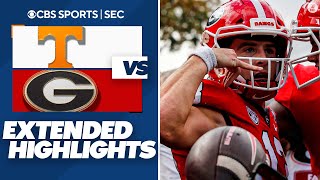 No 3 Georgia DOMINATES No 1 Tennessee in SEC SHOWDOWN Extended Highlights  CBS Sports HQ [upl. by Yanarp]