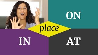 When to use ON IN and AT correctly in English  prepositions of place  part 2 [upl. by Arratal]