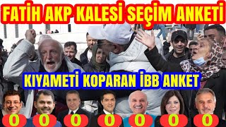 RAKİBİNE TARİHİ FARKI FATİH AKPNİN KALESİNDE ATTI OLAYLI KAVGALI SAYAÇLI İBB SEÇİM ANKETİ [upl. by Zela]