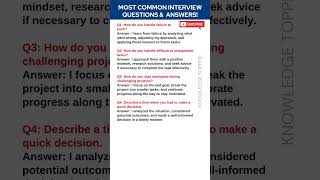 Most Common Job Interview Questions and Answers [upl. by Det905]