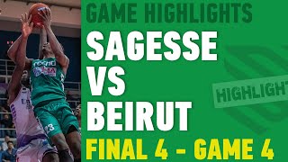 Highlights Sagesse vs Beirut  Final 4  Game 4  10 May 2024  TO THE FINALS 🏆 [upl. by Ahsekam]