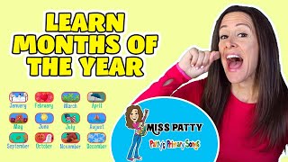 Learn Months of the Year Song for Children  12 Months of the Year  Calendar song with Patty Shukla [upl. by Notliw]