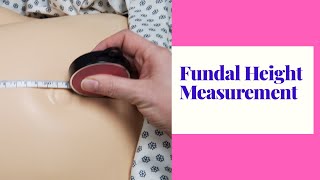 HOW TO MEASURE FUNDAL HEIGHTSKILL DEMO [upl. by Kornher]