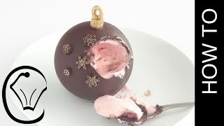 How To Make Mousse Filled Chocolate Christmas Baubles by Cupcake Savvys Kitchen [upl. by Jamill93]