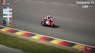 Race Moto2 Sachsenring GermanGP 2024 [upl. by Vinn]