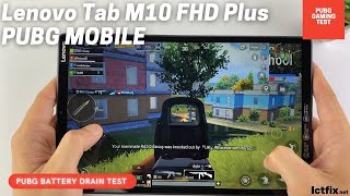 Lenovo Tab M10 FHD PLUS PUBG Mobile Gaming test  Helio P22T 4GB RAM Dolby Atmos [upl. by Wendel]