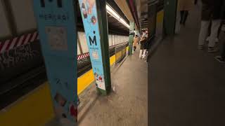 Alternate Design Platform Edge Safety Barriers at Bedford Avenue L Train Station shorts [upl. by Tnomed850]