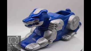 Vintage 1995 Power Rangers Wolf Zord Roller Vehicle Review Classic Saban Toy [upl. by Jethro]