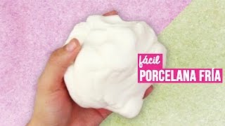 Como hacer Porcelana Fría casera RECETA FÁCIL  Cold porcelain recipe ✂️ Craftingeek [upl. by Dinny650]