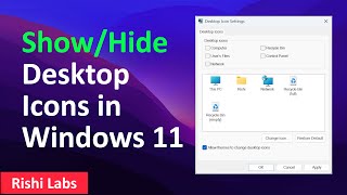 How to fix desktop icons not showing in Windows 11 [upl. by Gothar842]