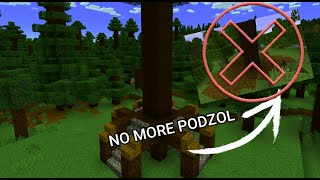 How To Stop Podzol From Growing Under Trees In Minecraft [upl. by Constantina]