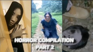 HORROR COMPILATION TIKTOK SCARY CLIPS😱 PART 2 [upl. by Amador15]