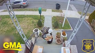 Good Samaritan caught confronting suspected ‘porch pirates’ [upl. by Murton749]