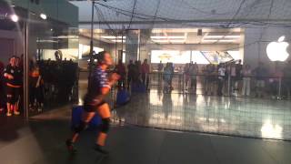 2015 WDBF Dodgeball World Championship Exhibition Games Womens Entrance at Fashion Mall  2 [upl. by Driskill]