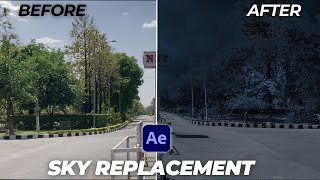 Create Sky Replacement VFX in After Effects  After Effects Tutorial 2024 MDtalenthub [upl. by Sirret]