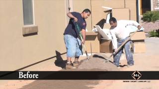 Installing Pavers in Arizona Before amp After By Romeros Pavers [upl. by Map]