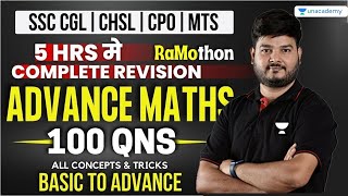 RAMOTHON  Pehli baar on UA Indradhanush I Complete Advanced Maths Revision I RaMo Sir  CGL 2023 [upl. by Phaedra252]