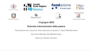 13 giugno 2023  Premiazione del concorso internazionale di poesia Il nostro Mediterraneo [upl. by Lehctim366]