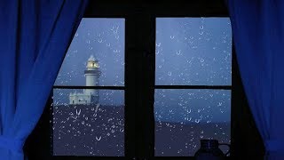 💦 Heavy Storm and Rain Hitting Your Bedroom Window High Quality Rainstorm Atmosphere Sleep Video [upl. by Gnad]