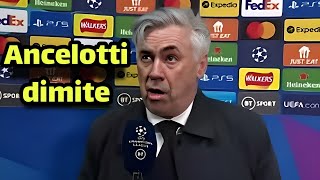 La entrevista de Carlo Ancelotti tras la derrota en el partido entre Real Madrid y AC Milan [upl. by Lilahk]