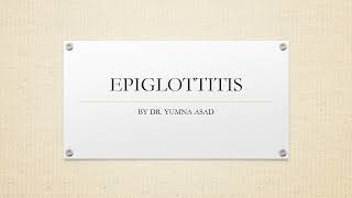 EPIGLOTTITIS AMC CLINICAL EXAM [upl. by Nikkie223]