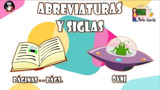 Abreviaturas y Siglas  Aula chachi  Vídeos educativos para niños [upl. by Martguerita]