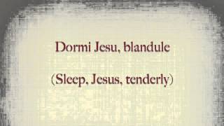 Dormi Jesu Latin Pronunciation [upl. by Rhodia]