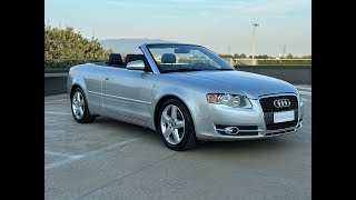 AUDI A4 18T Cabrio Unico Proprietario [upl. by Tiffa]