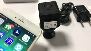 Tuya Smart 1080P 20MP Wifi Super Mini Camera PSTWJ01 link to Tuya App [upl. by Gunnar]