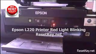 How to Fix Epson L220 Not Printing  Fixing Blinking Red Light Epson L220 Printer [upl. by Zug]