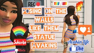 Avakin Life Statue Day 👼🏼🌈 [upl. by Brass]