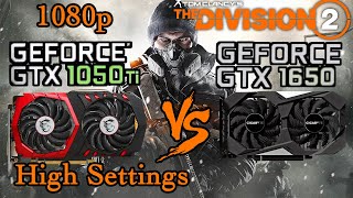 GTX 1650 vs GTX 1050 ti  DIVISION 2  1080p High Settings [upl. by Savina]